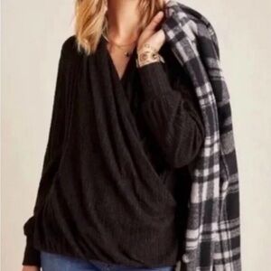 Maeve by Anthropologie Black Blouse